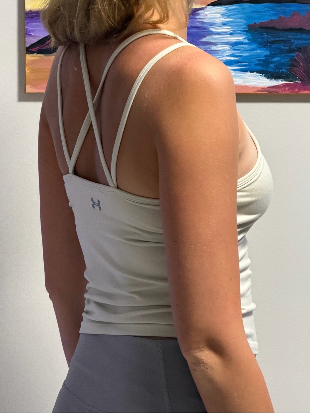 Under Armour Grean Double-Strap Crossback Sports Tank